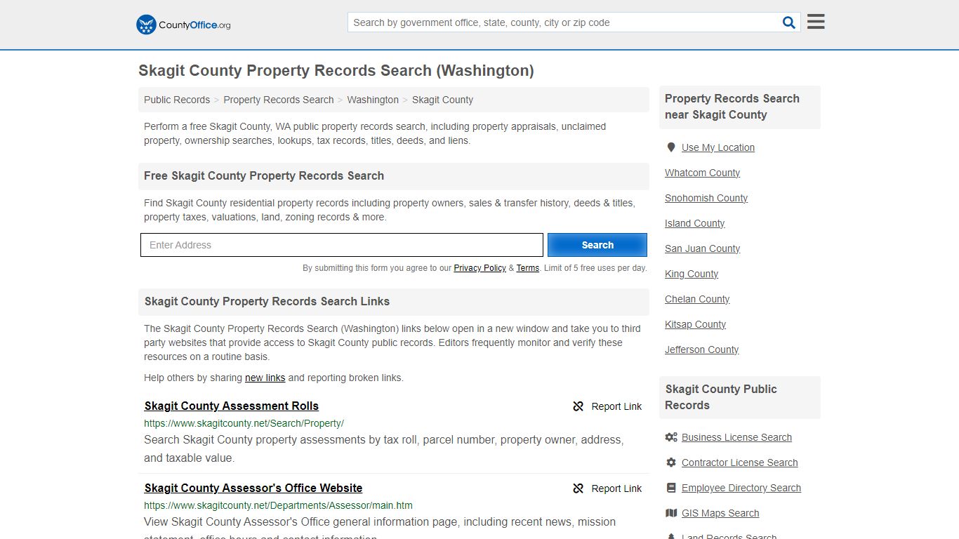 Skagit County Property Records Search (Washington)